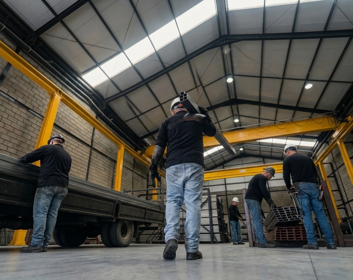 Equipo de profesionales y operadores Aceros del Oriente